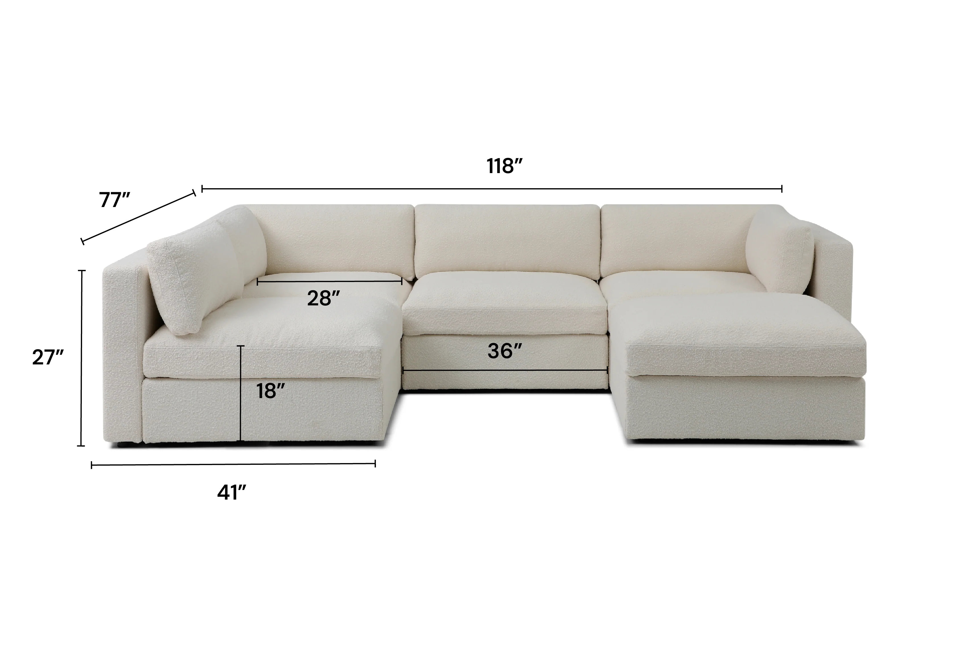 Bella L-Shape + Ottoman - Image 28