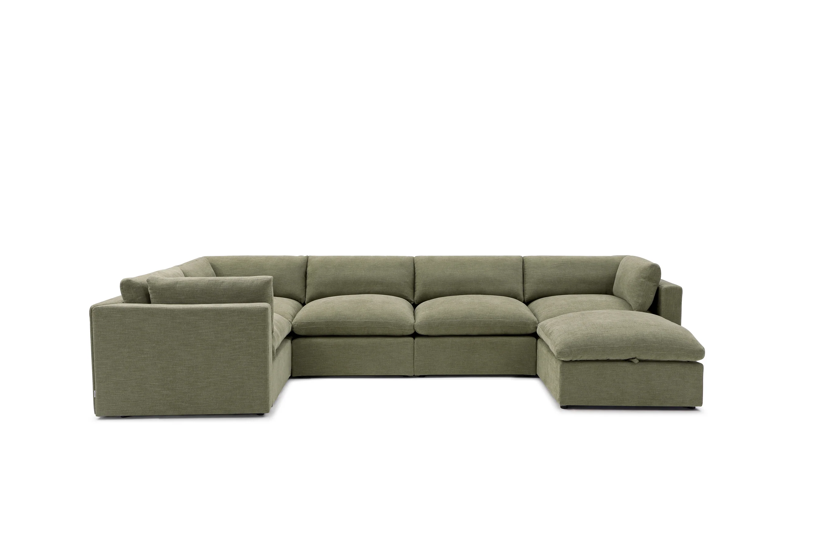 Bella Pillow Grand Corner + Storage Ottoman - Image 25