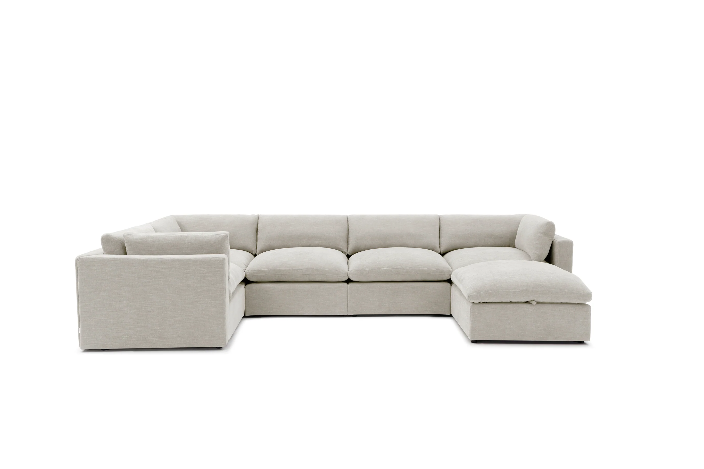 Bella Pillow Grand Corner + Storage Ottoman - Image 26