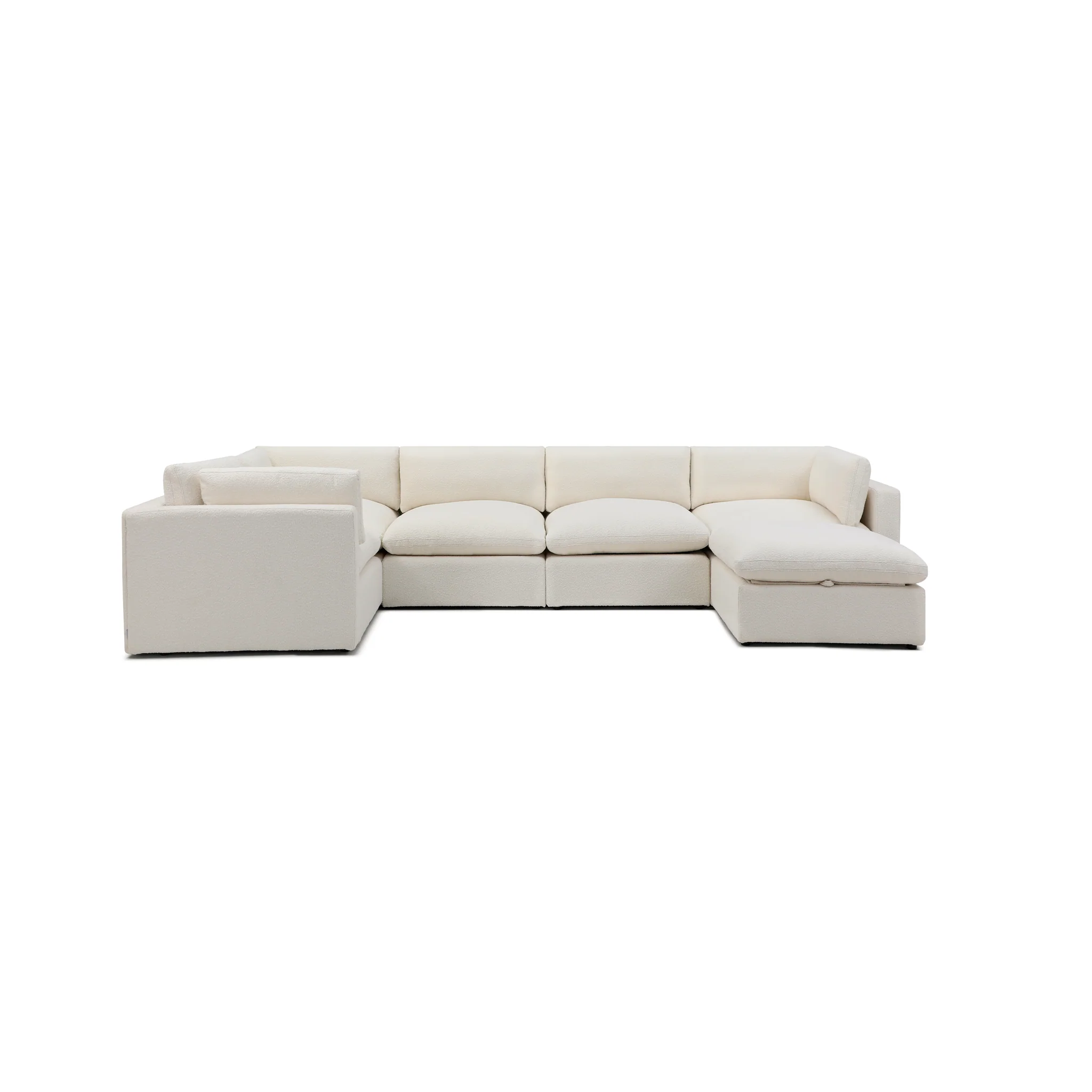 Bella Pillow Grand Corner + Storage Ottoman - Image 57