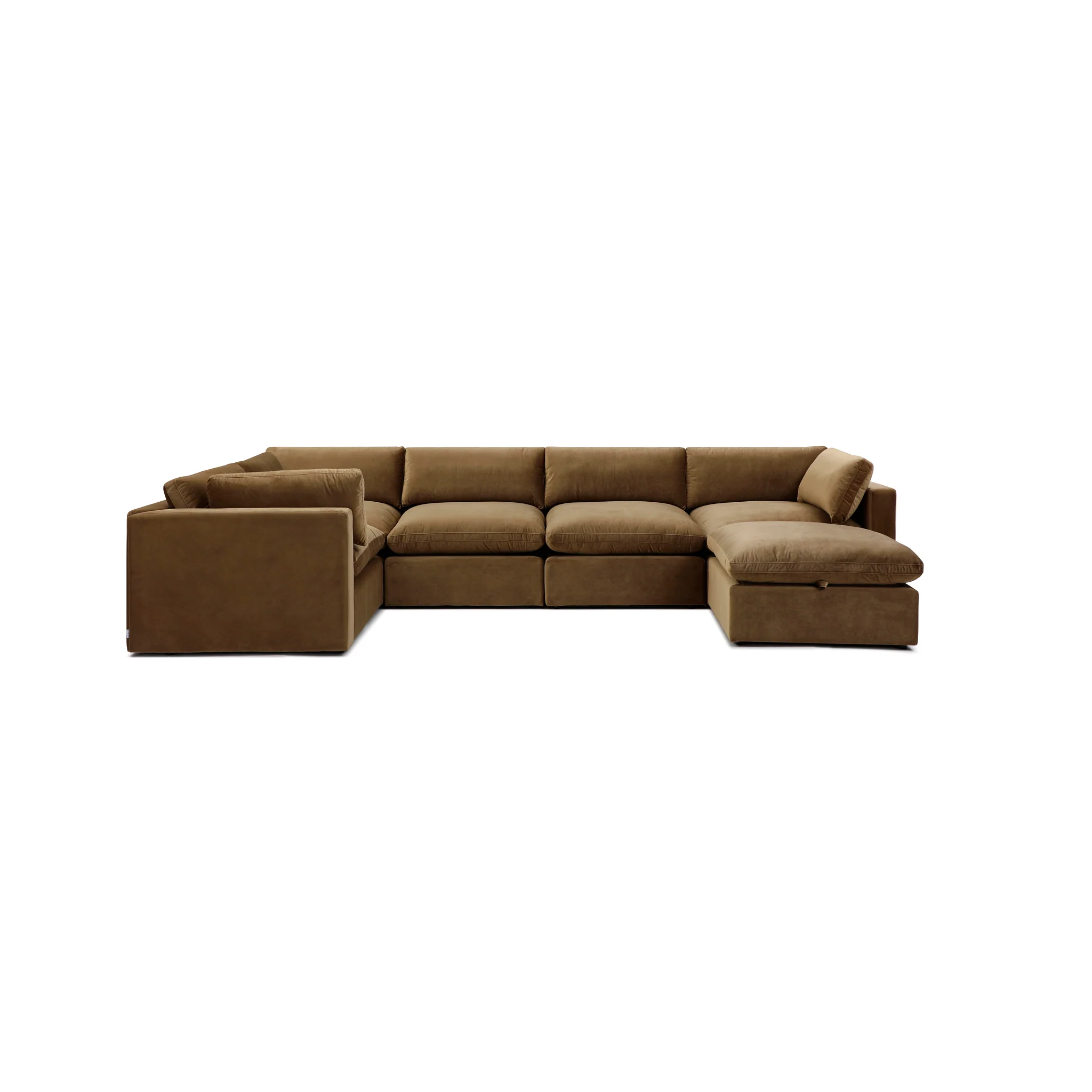 Bella Pillow Grand Corner + Storage Ottoman - Image 60