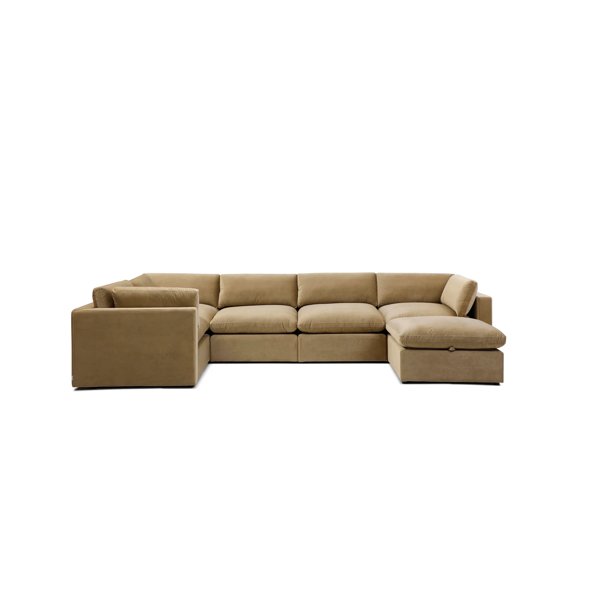 Bella Pillow Grand Corner + Storage Ottoman - Image 61