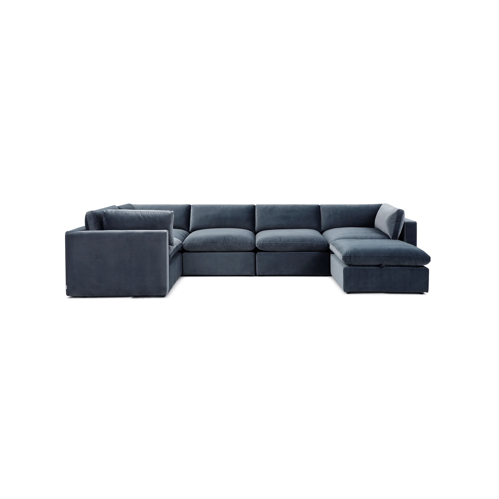 Bella Pillow Grand Corner + Storage Ottoman - Image 62