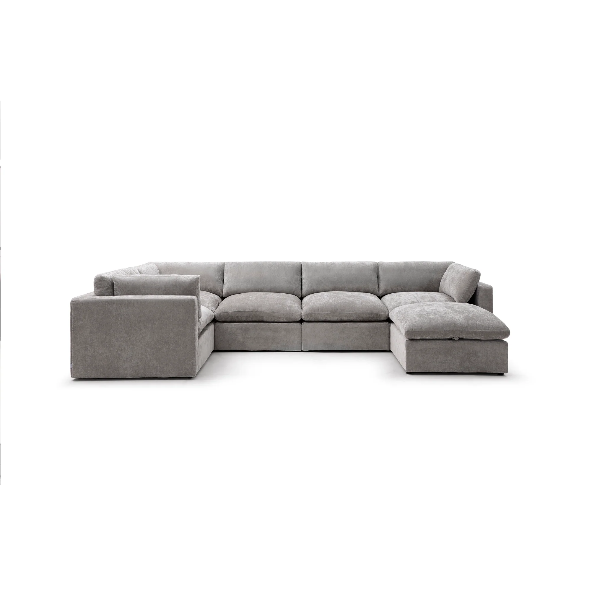 Bella Pillow Grand Corner + Storage Ottoman - Image 64