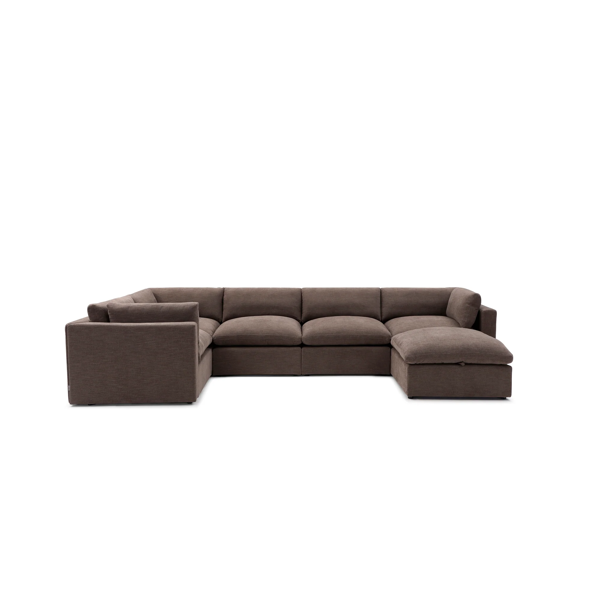 Bella Pillow Grand Corner + Storage Ottoman - Image 66