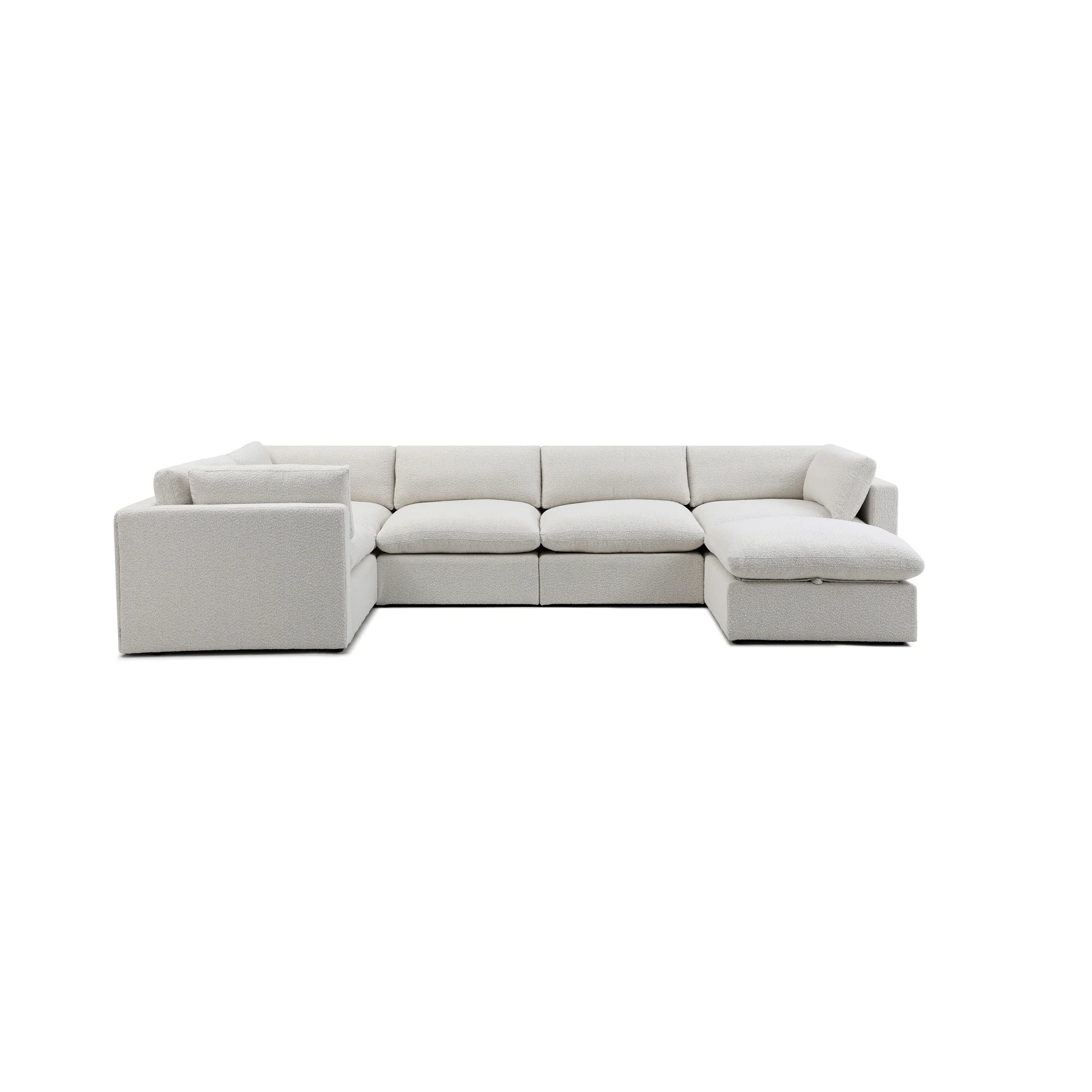 Bella Pillow Grand Corner + Storage Ottoman - Image 70