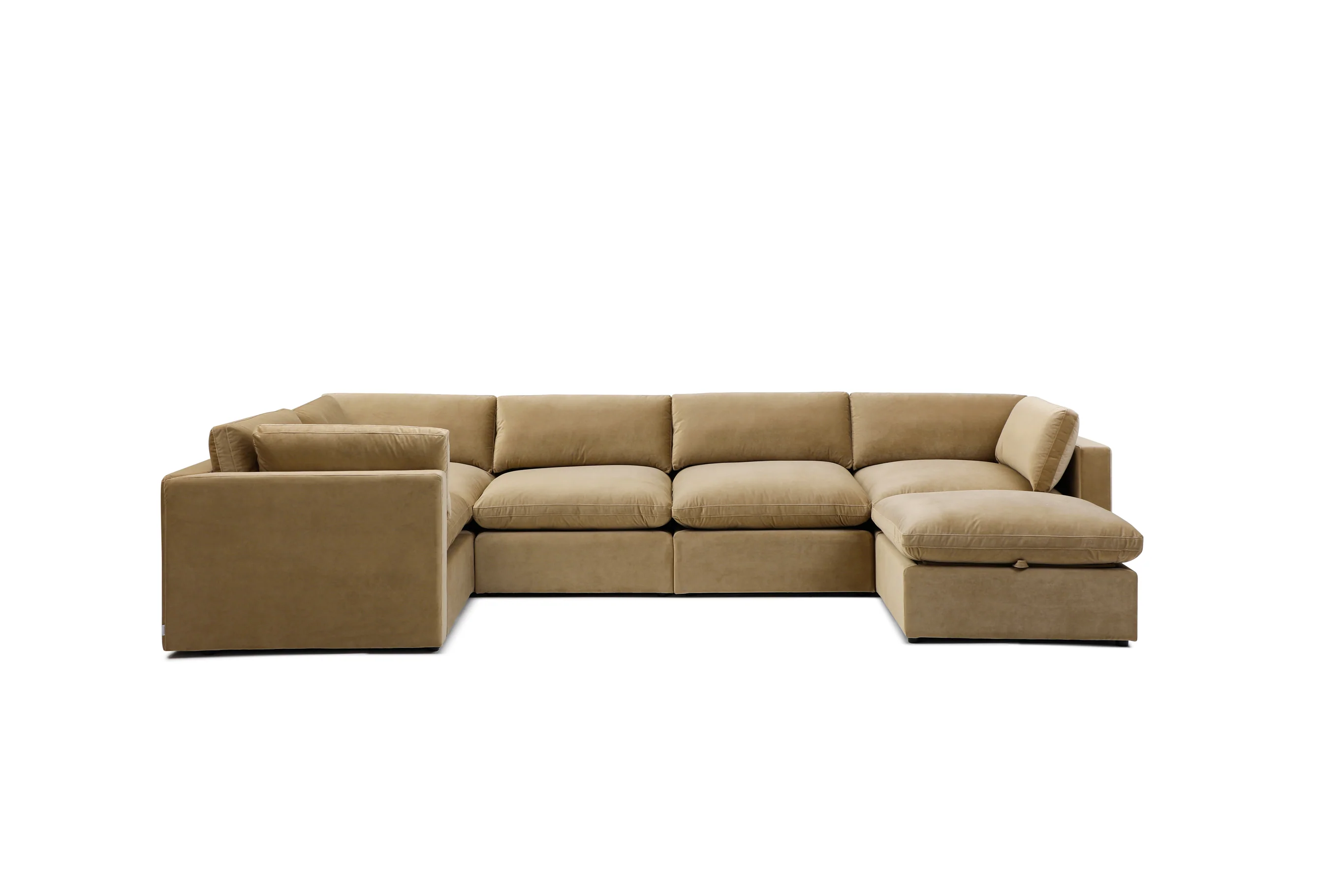 Bella Pillow Grand Corner + Storage Ottoman - Image 9