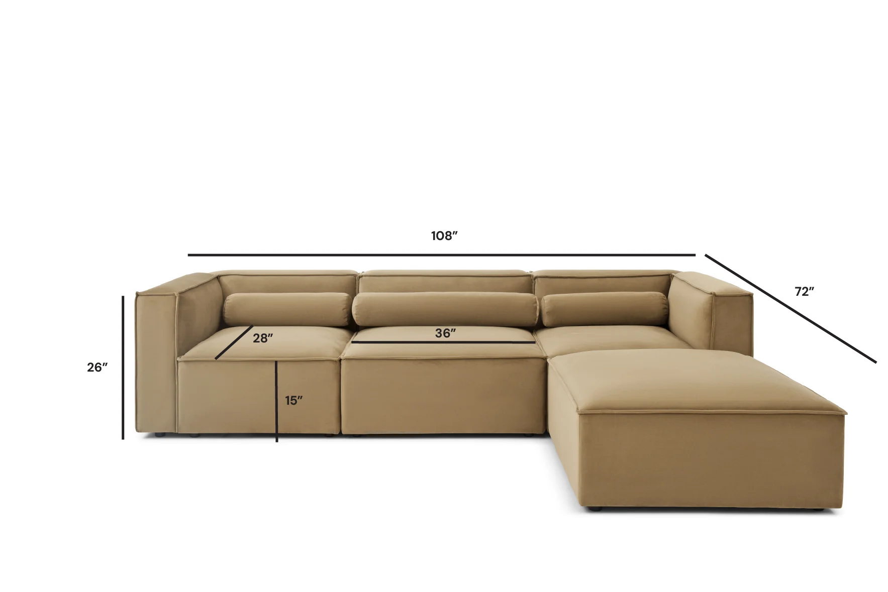 Knox 3 Seater + Ottoman - Image 27