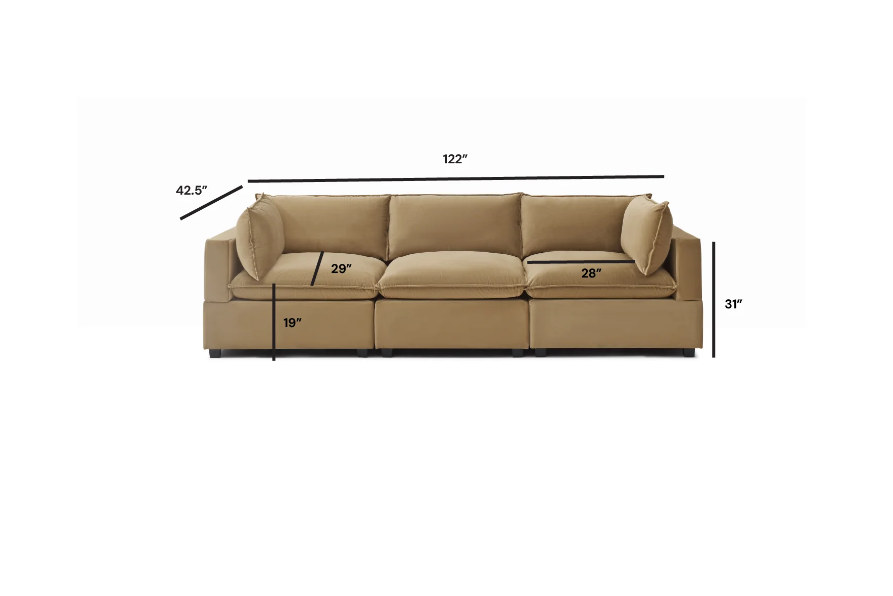 Luna Sofa 122" - Image 15